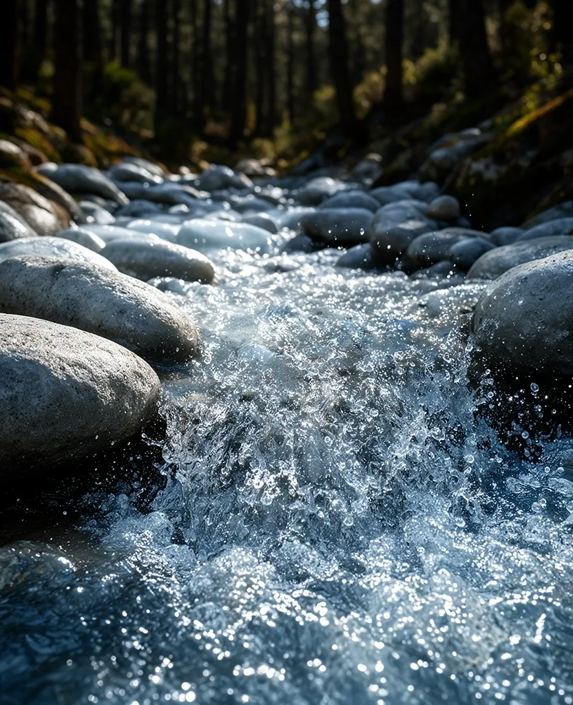 Agua fría de montaña